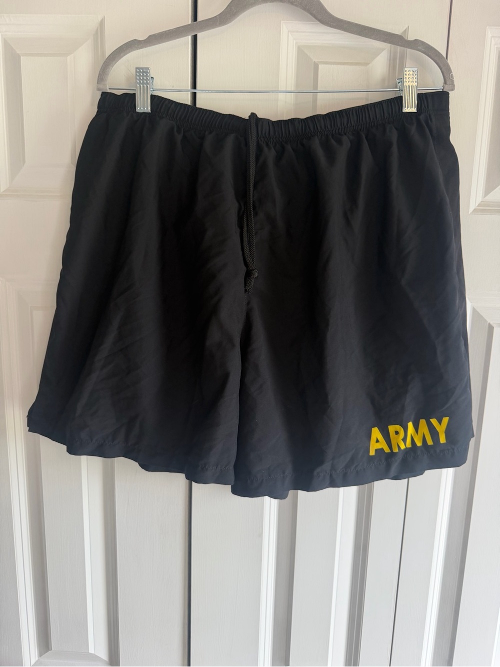 Authentic Men's Army Black Athletic Shorts